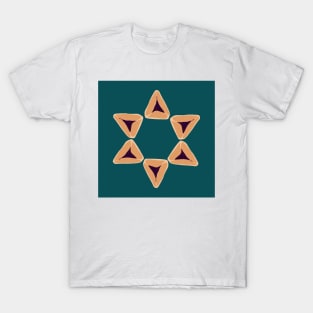 Teal Hamantaschen Star T-Shirt